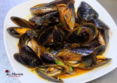 Mejillones al vapor, Restaurante La Marieta, Mollet del Valles, Barcelona