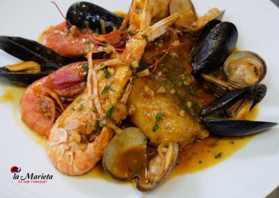 Merluza a la marinera