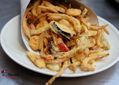 Paperina de verduritas fritas,Restaurant La Marieta, Mollet del Valles, Barcelona