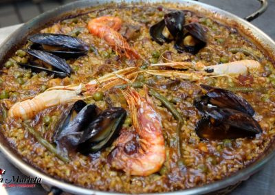 Paella marinera Restaurant La Marieta en Mollet, el mejor plato de arroz, la mejor paella de Mollet