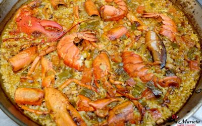 Restaurante La Marieta,Mollet del Valles, Barcelona, paella de bogavante , Menú degustación. Todos los viernes 25€ y los sábados 30€ , incluye mariscada