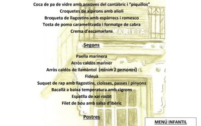 Menú Nadal 2021, Menú de Navidad, restaurant la Marieta de Mollet del Vallès, Barcelona